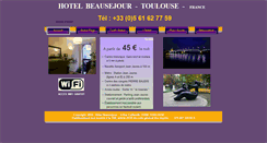 Desktop Screenshot of hotelbeausejourtoulouse.com